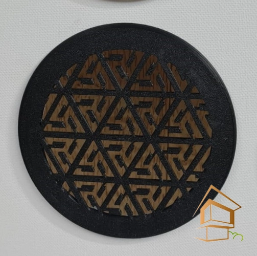 | магнитная вентиляционная решётка, вентиляционная решётка, решётка вентиляционная d 100, вентиляционная решётка чёрная, вентиляционная решётка с кольцом Магнитная вент. решетка с кольцом, d 100 мм, чёрная (рисунок в ассортименте)