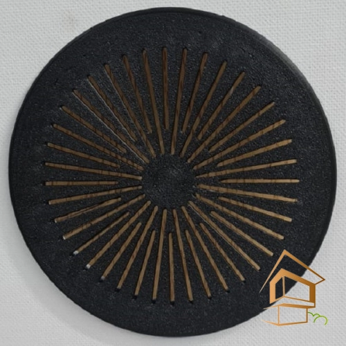 | магнитная вентиляционная решётка, вентиляционная решётка, решётка вентиляционная d 100, вентиляционная решётка чёрная, вентиляционная решётка с кольцом Магнитная вент. решетка с кольцом, d 100 мм, чёрная (рисунок в ассортименте)