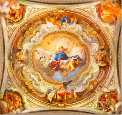 | Натяжной потолок с фотопечатью фрески, своды, Натяжной потолок фрески Натяжной потолок с фотопечатью Фрески, своды 010