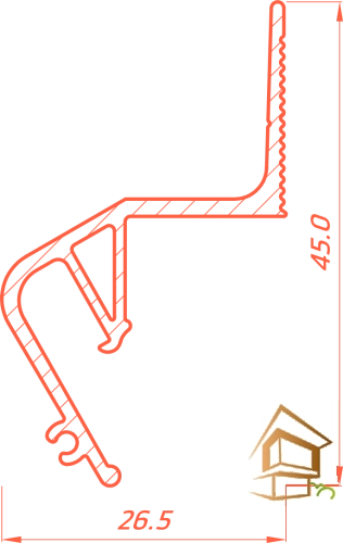 | профиль для натяжных потолков, Flexy FLY 02, чёрный матовый профиль, гарпунная система, светорассеивающая вставка Профиль для натяжных потолков Flexy FLY 02 парящий под светорассеиватель, черный матовый, 2 м