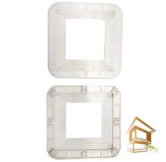 | , Натяжной потолок MSD Premium сатиновый S303 белый (500) Платформа универсальная квадрат от 90 до 140 мм