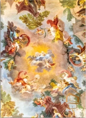 | Натяжной потолок с фотопечатью фрески, своды, Натяжной потолок фрески Натяжной потолок с фотопечатью Фрески, своды 015