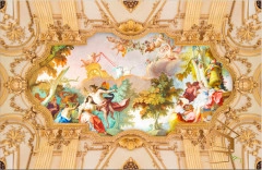 | Натяжной потолок с фотопечатью фрески, своды, Натяжной потолок фрески Натяжной потолок с фотопечатью Фрески, своды 016