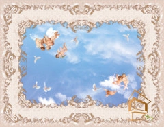 | Натяжной потолок с фотопечатью фрески, Натяжной потолок с фотопечатью ангелы Натяжной потолок с фотопечатью Фрески, ангелы 006