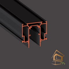 | световой профиль Профиль для натяжных потолков Flexy IZI TREK 01 для трековых светильников, черный муар 2 м