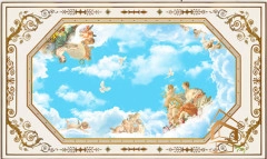 | Натяжной потолок с фотопечатью фрески, Натяжной потолок с фотопечатью ангелы Натяжной потолок с фотопечатью Фрески, ангелы 011