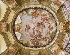 | Натяжной потолок с фотопечатью фрески, своды, Натяжной потолок фрески Натяжной потолок с фотопечатью Фрески, своды 025