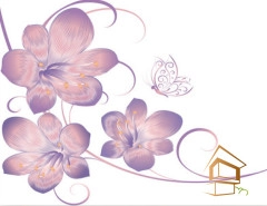 | фотопечать натяжные потолки, натяжные потолки с фотопечатью, натяжной потолок фотопечать каталог, фотопечать натяжных потолков картинки Натяжной потолок с фотопечатью Цветы 369