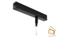 | трековая система COLIBRI SMART, трековая система освещения для натяжных потолков Крепление для трековой системы COLIBRI черное, 220*100