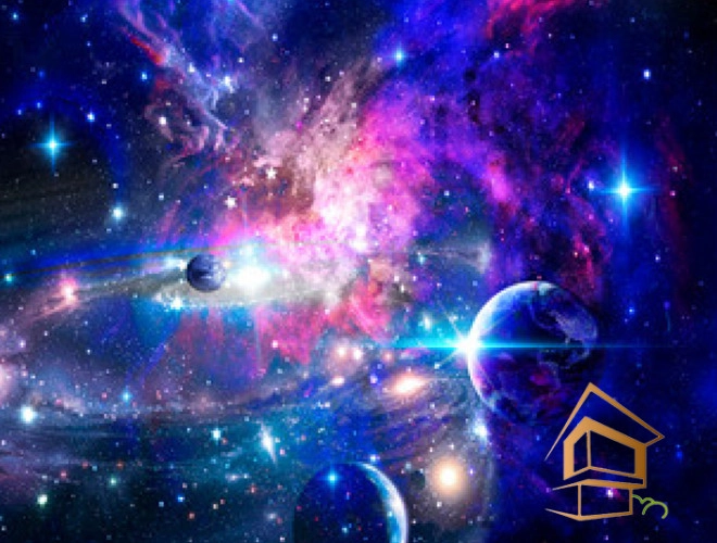 | натяжной потолок, фотопечать, космос, интерьер, дизайн Натяжной потолок с фотопечатью Космос 002 - 2 - 2