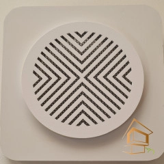 | Ревизионные решетки, Ревизионные решетки для вентиляции Решетка вентиляционная магнитная круглая D 100 мм, белая, вид 3