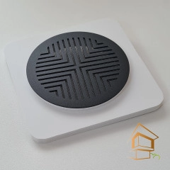 | Ревизионные решетки, Ревизионные решетки для вентиляции Решетка вентиляционная магнитная круглая D 100 мм, черная, вид 3
