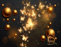 | Натяжной потолок с фотопечатью бабочки Натяжной потолок с фотопечатью Бабочки 010