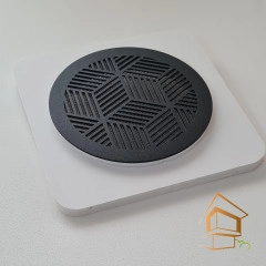 | Ревизионные решетки, Ревизионные решетки для вентиляции Решетка вентиляционная магнитная круглая D 100 мм, черная, вид 2