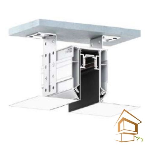 | профиль для натяжных потолков, Flexy TREK 02, шинопровод TREK 04, монтаж светильников Профиль для натяжных потолков Flexy TREK 02 для трека шинопровода TREK 04, 2 м, не крашенный