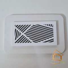 | Ревизионные решетки, Ревизионные решетки для вентиляции Решетка вентиляционная магнитная прямоугольная 110х55 мм, белая, вид 1