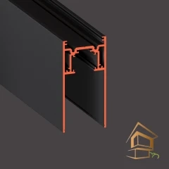 | комплектующие натяжные потолки, комплектующие для натяжных потолков, комплектующие для натяжных потолков купить, натяжной потолок купить полотно и комплектующие, магазин натяжных потолков и комплектующих, комплектующие для натяжных потолков оптом TREK 04 для трек.свет. LIGHT 38 и 2038, 2 м, черный муар (в TREK 02)
