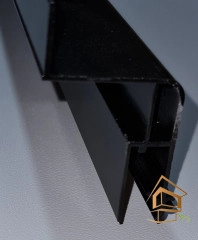| световой профиль Профиль для тканевых парящих натяжных потолков М 1 чёрный, алюминиевый