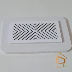 | Ревизионные решетки, Ревизионные решетки для вентиляции Решетка вентиляционная магнитная прямоугольная 110х55 мм, белая, вид 3
