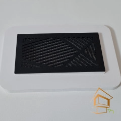 | Ревизионные решетки, Ревизионные решетки для вентиляции Решетка вентиляционная магнитная прямоугольная 110х55 мм, черная, вид 1