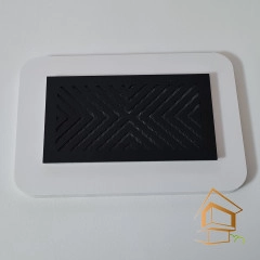 | Ревизионные решетки, Ревизионные решетки для вентиляции Решетка вентиляционная магнитная прямоугольная 110х55 мм, черная, вид 3