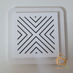 | Ревизионные решетки, Ревизионные решетки для вентиляции Решетка вентиляционная магнитная квадратная 100х100, белая, вид 3