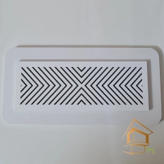 | Ревизионные решетки, Ревизионные решетки для вентиляции Решетка вентиляционная магнитная прямоугольная 204х60, белая, вид 3