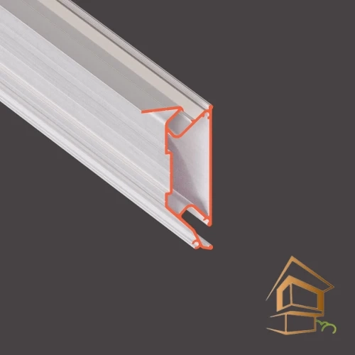 | профиль для натяжных потолков, Flexy BRUS 03, некрашеный профиль, гарпунная система, монтаж потолков Профиль для натяжных потолков Flexy BRUS 03, не крашенный