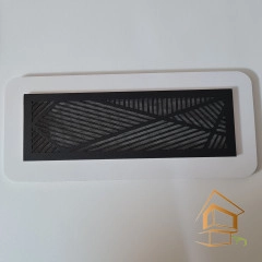 | Ревизионные решетки, Ревизионные решетки для вентиляции Решетка вентиляционная магнитная прямоугольная 204х60, черная, вид 1