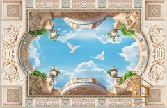 | Натяжной потолок с фотопечатью фрески, своды, Натяжной потолок фрески Натяжной потолок с фотопечатью Фрески, своды 051