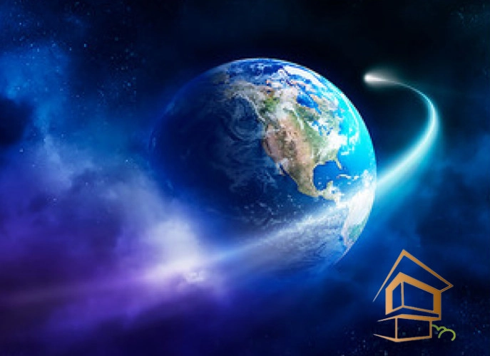 | натяжной потолок, фотопечать, космос, интерьер, премиум, фотопечать на потолке, звёздное небо Натяжной потолок с фотопечатью Космос 087 -  - 