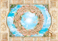 | Натяжной потолок с фотопечатью фрески, своды, Натяжной потолок фрески Натяжной потолок с фотопечатью Фрески, своды 052