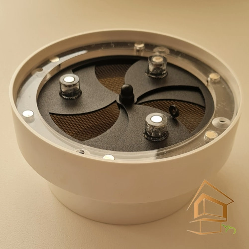 | теневой диффузор, натяжной потолок, D 100 мм, регулятор, вентиляционная решетка Теневой диффузор для натяжного потолка с регулятором