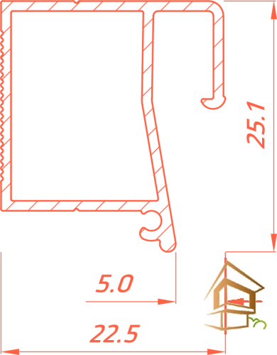 | профиль для натяжных потолков, теневой профиль, Flexy BRUS 04, чёрный профиль, гарпунная система, обход сложных стен Профиль для натяжных потолков Flexy BRUS 04 теневой, 2 м, черный