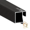 | профиль для натяжных потолков, теневой профиль, Flexy BRUS 04, чёрный профиль, гарпунная система, обход сложных стен Профиль для натяжных потолков Flexy BRUS 04 теневой, 2 м, черный
