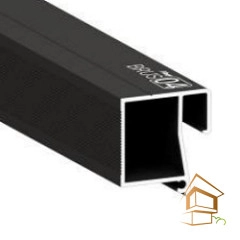 | профиль для натяжных потолков, теневой профиль, Евро бокс АМ 4, чёрный профиль, монтаж натяжных потолков Профиль для натяжных потолков Flexy BRUS 04 теневой, 2 м, черный