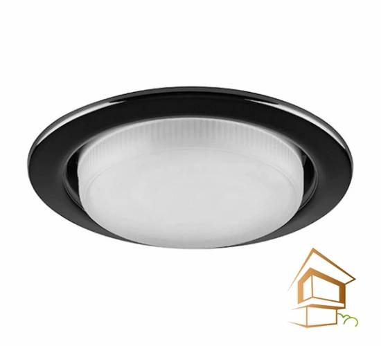 Светильник светодиодный потолочный для натяжных и подвесных потолков, GX53 черный хром без кольца