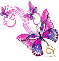 | Натяжной потолок с фотопечатью бабочки Натяжной потолок с фотопечатью Бабочки 022