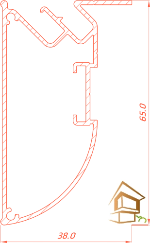 | профиль для натяжных потолков, Flexy FUSION 03, бесщелевой профиль, гарпунная система, многоуровневые конструкции Профиль для натяжных потолков Flexy FUSION 03 бесщелевой, для многоуровневых конструкций, 2 м, не крашеный