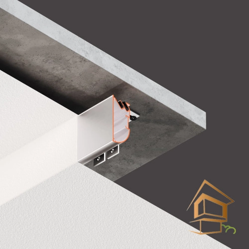 | профиль для натяжных потолков, Flexy FUSION 03, бесщелевой профиль, гарпунная система, многоуровневые конструкции Профиль для натяжных потолков Flexy FUSION 03 бесщелевой, для многоуровневых конструкций, 2 м, не крашеный