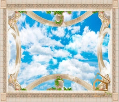 | Натяжной потолок с фотопечатью фрески, своды, Натяжной потолок фрески Натяжной потолок с фотопечатью Фрески, своды 059