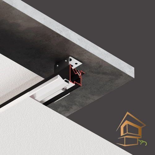 | профиль для натяжных потолков, многоуровневые конструкции, Flexy KONSTRUKTOR 02, белый профиль, 2 метра Профиль для натяжных потолков Flexy KONSTRUKTOR 02, для многоуровневых конструкций, 2 м, белый