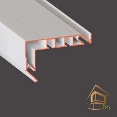 | Профиль для натяжных потолков Flexy GARDINA2 02 для карнизных ниш двухрядный, с боковой заправкой 2.5 м белый глянец