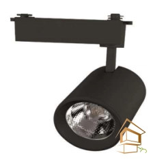 | Трековые системы, Трековые системы освещения Трековый светильник 15 Вт, 4000 К, черный, одна фаза 