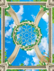 | Натяжной потолок с фотопечатью фрески, своды, Натяжной потолок фрески Натяжной потолок с фотопечатью Фрески, своды 062