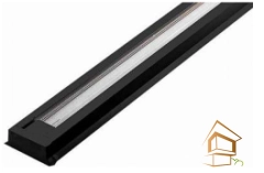 | Трековые системы, Трековые системы освещения Трековый шинопровод 1 метр, черный, 1 фаза