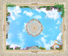 | Натяжной потолок с фотопечатью фрески, своды, Натяжной потолок фрески Натяжной потолок с фотопечатью Фрески, своды 064