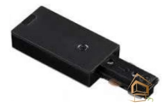 | Трековые системы, Трековые системы освещения Трековый ввод питания 1 фазный, черный