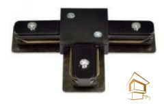 | Трековые системы, Трековые системы освещения Трековый T-образный коннектор для шинопровода, черный, 1 фаза 