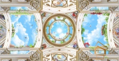 | Натяжной потолок с фотопечатью фрески, своды, Натяжной потолок фрески Натяжной потолок с фотопечатью Фрески, своды 068
